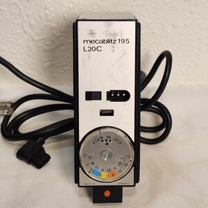 Vintage Metz Mecablitz 195 L20C Telecomputer Camera Flash Germany‎ NOT TESTED